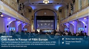 Το CAS δικαιωσε τη FIBA και οχι τις ομοσπονδιες
