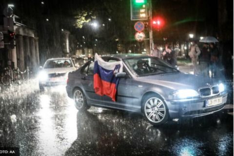 Πανηγύρισαν στη βροχή οι Σλοβένοι