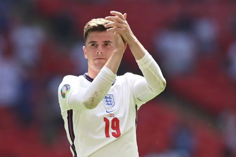 Ο Μέισον Μάουντ πανηγυρίζει γκολ της εθνικής Αγγλίας στο Euro 2020