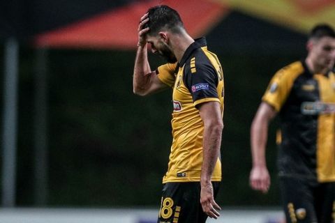 Ο απογοητευμένος Ολιβέιρα στο παιχνίδι Μπράγκα - ΑΕΚ