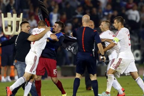 Περίεργη ποινή της UEFA για το Σερβία-Αλβανία