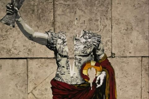 Ρόμα: "Βεβήλωσαν" την τοιχογραφία του Μουρίνιο με το τρόπαιο του Conference League