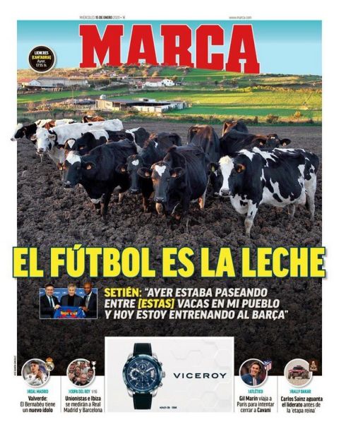 Marca: Εβαλε αγελάδες στο πρωτοσέλιδό της για τον Σετιέν