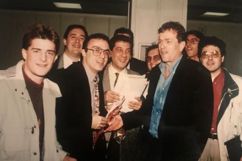 Ο Γιάννης Ιωαννίδης με Έλληνες δημοσιογράφους στην Μαδρίτη το 1993