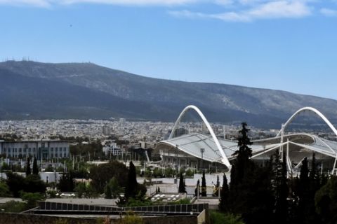 Οι εγκαταστάστεις του Ολυμπιακού Αθλητικού Κέντρου Αθηνών (Ο.Α.Κ.Α) από ψηλά,Τρίτη 9 Μαϊου 2017 (ΤΑΤΙΑΝΑ ΜΠΟΛΑΡΗ/EUROKINISSI)