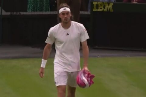 Ο Στέφανος Τσιτσιπάς στο Wimbledon