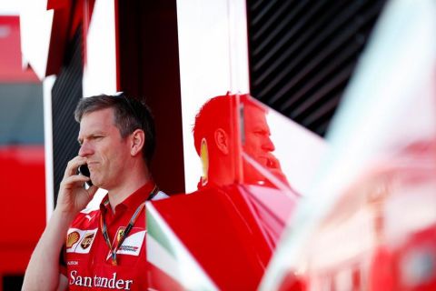 MONZA, ITALY - SEPTEMBER 05:  James Allison, Chassis Technical Director of Ferrari speaks on his phone in the paddock after qualifying for the Formula One Grand Prix of Italy at Autodromo di Monza on September 5, 2015 in Monza, Italy.  (Photo by Charles Coates/Getty Images)