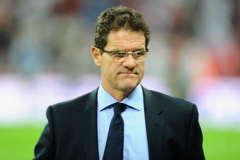 LONDON, ENGLAND - MARCH 29:  Fabio Capello manager of England looks on prior to the international friendly match between England and Ghana at Wembley Stadium on March 29, 2011 in London, England.  (Photo by Mike Hewitt/Getty Images)