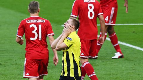LONDON, ENGLAND - MAY 25:  Jakub Blaszczykowski of Borussia Dortmund reacts during the UEFA Champions League final match between Borussia Dortmund and FC Bayern Muenchen at Wembley Stadium on May 25, 2013 in London, United Kingdom.  (Photo by Martin Rose/Getty Images)
