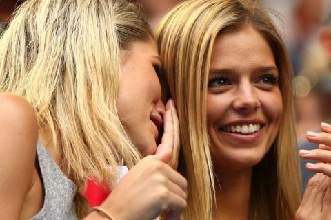 MELBOURNE, AUSTRALIA - JANUARY 25:  Danielle Knudson, the girlfriend of Milos Raonic of Canada, smiles after his fourth round match against Stan Wawrinka of Switzerland during day eight of the 2016 Australian Open at Melbourne Park on January 25, 2016 in Melbourne, Australia.  (Photo by Mark Kolbe/Getty Images)
