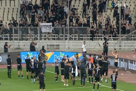 Τελικός Κυπέλλου Λουξ 2022: Το χειροκρότημα των οπαδών του ΠΑΟΚ στους παίκτες παρά την ήττα 