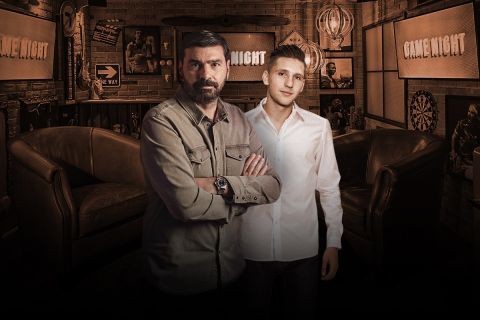 Οι Παντελής Βλαχόπουλος και Πάνος Ρέτσος στην εκπομπή "Game Night"