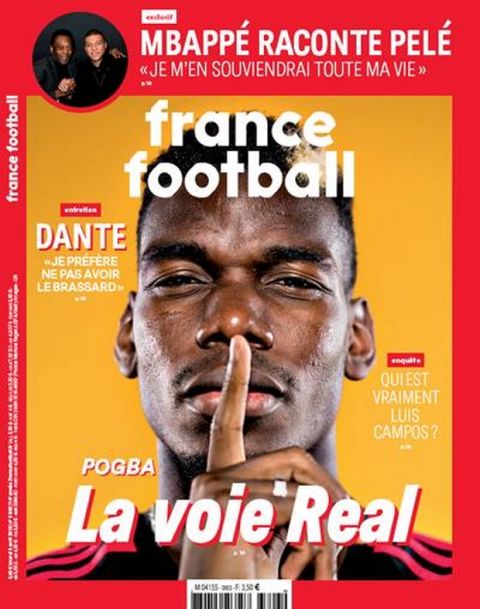 Το πρωτοσέλιδο του "France Football" στέλνει τον Πογκμπά στη Ρεάλ