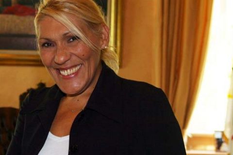 Ο δήμαρχος Αθηναίων Νικήτας Κακλαμάνης συναντήθηκε με την Άννα Βερούλη , Δευτέρα 4 Οκτωβρίου 2010.