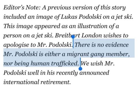 Ακροδεξιό ΜΜΕ μπέρδεψε τον Ποντόλσκι με πρόσφυγα