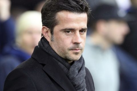 Hull City manager Marco Silva ahead of the English Premier League soccer match against Everton at Goodison Park, Liverpool, England, Saturday March 18, 2017. (Martin Rickett/PA via AP)
