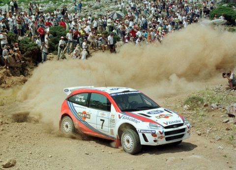 Acropolis Rally, Greece. June 6-9, 1999.
Colin McRae on the first full day of the rally(SS7).
Photo: Ralph Hardwick/LAT