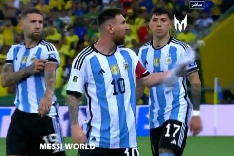 Βραζιλία - Αργεντινή: Έξαλλος ο Μέσι με τα επεισόδια, έκανε νεύμα να πάνε οι παίκτες της αλμπισελέστε στα αποδυτήρια