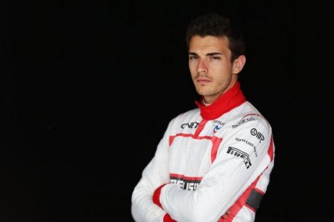 BAHRAIN, BAHRAIN - FEBRUARY 28:  Jules Bianchi of France and Marussia poses for a photograph during day two of Formula One Winter Testing at the Bahrain International Circuit on February 28, 2014 in Bahrain, Bahrain.  (Photo by Mark Thompson/Getty Images)