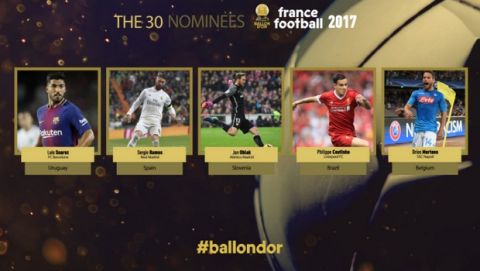 Οι 30 υποψήφιοι για τη "Χρυσή Μπάλα"