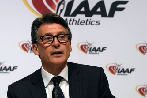 FILE - In this June 17, 2016 file photo, IAAF President Sebastian Coe speaks during a news conference after a meeting of the IAAF Council at the Grand Hotel in Vienna, Austria. It seems everywhere you turn in track and field right now theres bad news. Two days before the track competition starts at the Rio de Janeiro Olympics, Coe said Wednesday, Aug.  10 that hes not confident there will be full crowds. (AP Photo/Ronald Zak, File)