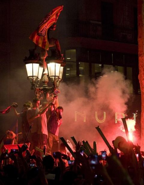 "Κάηκε" η Βαρκελώνη από τους πανηγυρισμούς