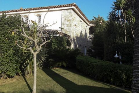A view of a villa in Porto Cervo on the Italian Sardinia island seized by the Italian Police. The villa, valued at seven million euros ($8.3 million) , was allegedly how a Qatari television executive bribed a top FIFA official. Italian police said Friday, Oct. 13, 2017 they seized the luxury property in Sardinia they claim Nasser al-Khelaifi, who is also president of Paris Saint-Germain, made available to former FIFA secretary general Jerome Valcke. Details of the alleged corruption were revealed one day after Swiss federal prosecutors oversaw evidence-gathering raids in four European countries for a widening investigation of FIFA and the 2018-2022 World Cup bidding contests won by Russia and Qatar. (Guardia di Finanza via AP)