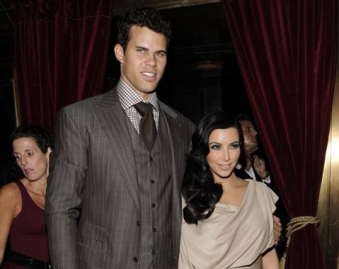 FILE - This Aug. 31, 2011 file photo shows newlyweds Kim Kardashian and Kris Humphries attending a party thrown in their honor at Capitale in New York. Kardashian appeared in a Los Angeles court on Friday April 12, 2013 for a mandatory settlement hearing in her divorce case from Humphries. Kardashian sat in the jury box before a judge called her case and sealed the hearing. (AP Photo/Evan Agostini, file)