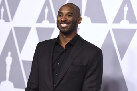 Kobe Bryant arrives at the 90th Academy Awards Nominees Luncheon at The Beverly Hilton hotel on Monday, Feb. 5, 2018, in Beverly Hills, Calif. (Photo by Jordan Strauss/Invision/AP)