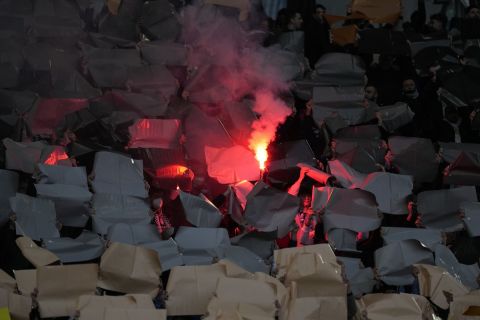 Οι οπαδοί της Λάτσιο στις εξέδρες του Ολίμπικο σε ντέρμπι πρωταθλήματος κόντρα στην Ρόμα | 20 Μαρτίου 2022