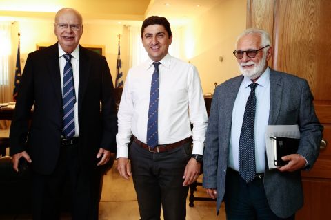 Βασιλακόπουλος, Αυγενάκης και Τσαγκρώνης από παλαιότερη συνάντησή τους