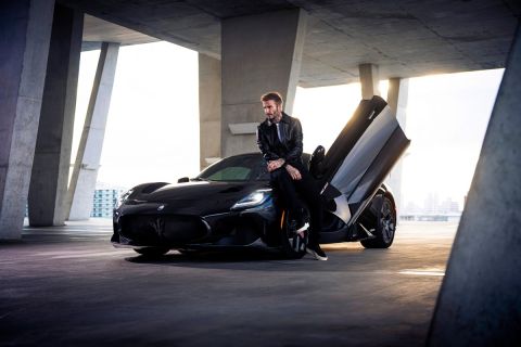 Ο Ντέιβιντ Μπέκαμ με την Maserati