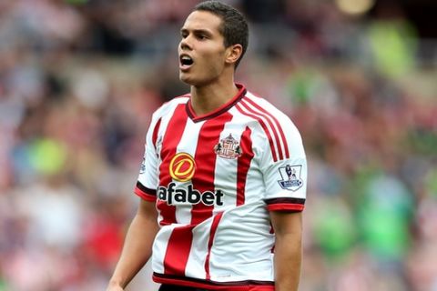 Sunderland's Jack Rodwell during their English Premier League soccer match between Sunderland and Swansea City at the Stadium of Light, Sunderland, England, Saturday, Aug. 22, 2015. (AP Photo/Scott Heppell)