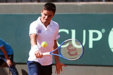 Ο Πέτρος Τσιτσιπάς στο Davis Cup το 2019