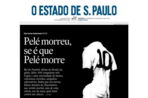 Πελέ: Το εκπληκτικό πρωτοσέλιδο εφημερίδας του Σάο Πάουλο για το θάνατό του