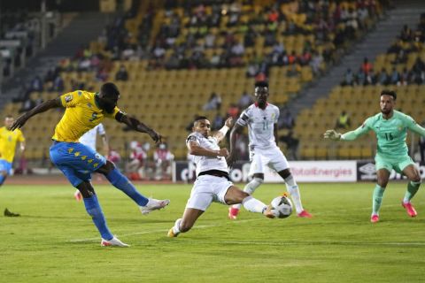 Φάση από το παιχνίδι της Γκαμπόν με την Γκάνα για το Κύπελλο Εθνών Αφρικής που διεξάγεται στο Καμερούν