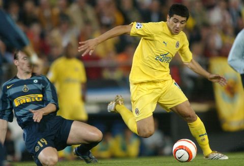 Champion League Quarterfinal in Villareal(SPAIN) 4-4-2006:
Villareal-INTER Milan  4-4-2006