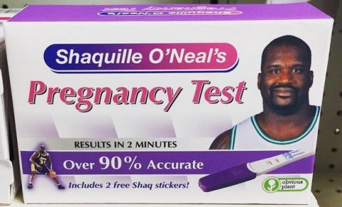 Τεστ εγκυμοσύνης με δύο αυτοκόλλητα του Σακίλ Ο' Νιλ!