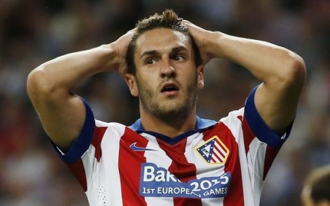 Football - Real Madrid v Atletico Madrid - UEFA Champions League Quarter Final Second Leg - Estadio Santiago Bernabeu, Madrid, Spain - 22/4/15
 Atletico Madrid's Koke looks dejected after missing a chance to score
 Reuters / Sergio Perez
 Livepic