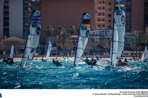 From 24th March to 1st April the bay of Palma  host the 48th edition of the Trofeo Princesa Sofia IBEROSTAR, one of the most important Olympic Classes regatta in the world. Around a 800 sailors from 45 nations will meet in Mallorca to start the Olympic path towards Tokyo 2020, in one of the most international sports event and with a higher participation in Spain. Image free of editorial rights. © Jesús Renedo / Sailing Energy / Trofeo Princesa Sofía IBEROSTAR