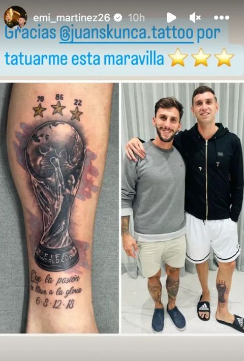 Μουντιάλ 2022, Αργεντινή: Ο Εμιλιάνο Μαρτίνες έκανε τατουάζ το τρόπαιο στο πιο κομβικό σημείο του σώματός του