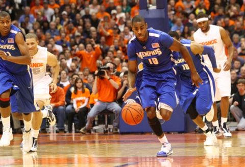 06 January 2009: Memphis guard Elliot Williams (15) steals the ball in the first half against the Syracuse Orange at the Carrier Dome in Syracuse, NY.  