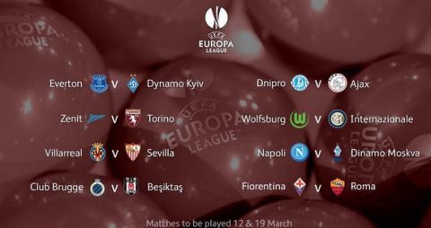 Τα ζευγάρια των "16" του Europa League