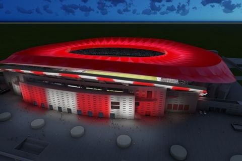 Πρωτοποριακός φωτισμός στο νέο γήπεδο της Ατλέτικο