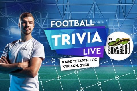 Football Trivia Live by El Sombrero στο Stoiximan.gr!