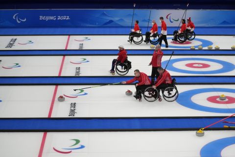 Εικόνες από προπόνηση curling στους Χειμερινούς Παραολυμπιακούς Αγώνες