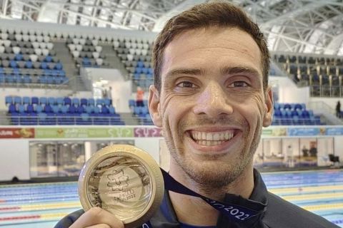 Μεσογειακοί Αγώνες: Αργυρό μετάλλιο ο Βαζαίος στα 200μ. πεταλούδα