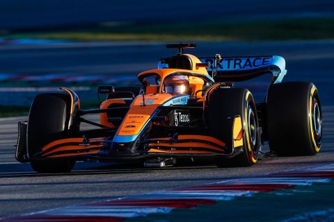 Η McLaren του Ρικιάρντο στις δοκιμές της Βαρκελώνης