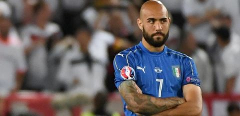 Italys Simone Zaza shows his dejection at the end of the UEFA EURO 2016 quater final between Germany and Italy at the Stade de Bordeaux in Bordeaux, France, 2 July 2016.Ansa/Daniel Dal Zennaro