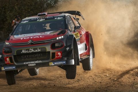 WRC drivers test their rally cars on the only mixed-surface course during the 'Shakedown' ahead of the FIA World Rally Championship in Catalunya, Spain this weekend. Kris Meeke (GBR) performs during FIA World Rally Championship 2017 Spain in Salou , Spain on 5 October 2016 // Jaanus Ree/Red Bull Content Pool via AP Images  // For more content, pictures and videos like this please go to http://www.redbullcontentpool.com